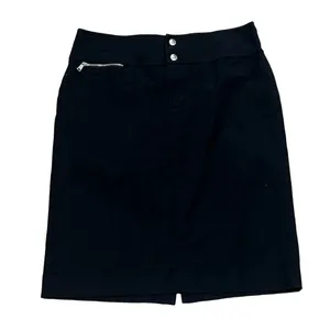 Lauren Ralph Lauren Women's Black Wool Blend A-Line Knee Length Skirt Size 8 thumbnail 7