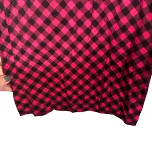 Soma Pink & Black Gingham Plaid Loungewear PJ Bottom Pants Women Sz L thumbnail 7