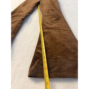 Banana Republic Brown Corduroy High Rise Flare Leg‎ Pants Womens 27 Inseam 31 thumbnail 3