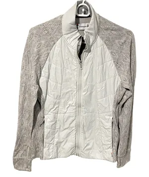 SMARTWOOL Large‎ Smartloft 60 Jacket Light Gray Mountain Fairisle Coat Quilted thumbnail 1