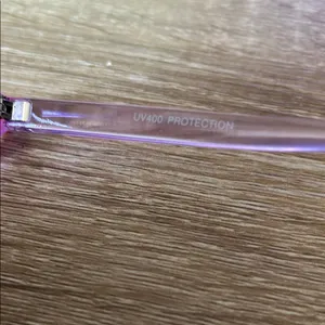 Purple Sunglasses with Pink Rose Accents thumbnail 4
