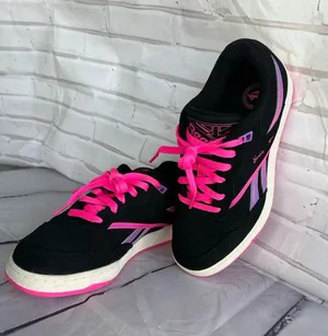 Reebok x Barbie BB 4000 II Women's Black Suede Sneakers thumbnail 1