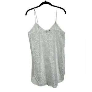 Vintage White Sheer Lace Mini Slip Dress 90s Romantic Cottage Fairycore thumbnail 9