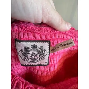 Juicy Couture Pink Smocked One Shoulder Terry Cloth Beach Cover‎ Up Dress M thumbnail 5