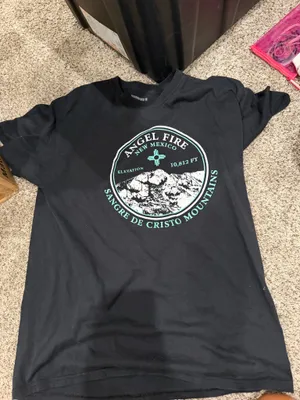 Angel fire T SHIRT Black Size L thumbnail 4