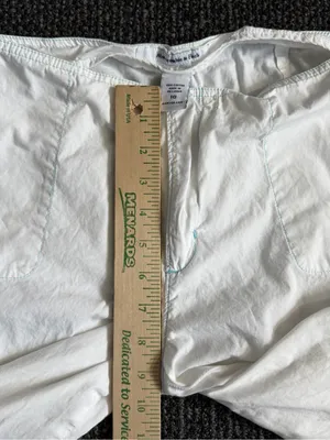 Abercrombie & Fitch Women's Wide Leg White Pants Sz 10 thumbnail 3