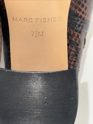 Marc Fisher Ragni Mules Snakeskin Print Women’s Size 7.5 thumbnail 10