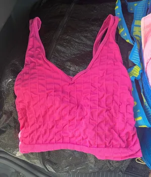 Urban Outfitters pink crop top xs thumbnail 1