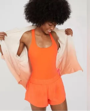Offline by Aerie Ribbed Cut‑Out Romper thumbnail 2