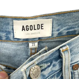 Agolde Jamie Jeans High Rise Classic Denim Shakedown Light Wash Blue Size‎ 23 thumbnail 10