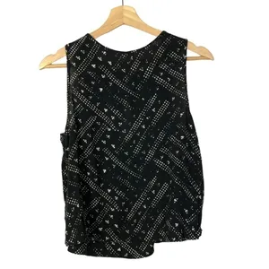 Free‎ People Look Through Black Printed Tank Top S thumbnail 3