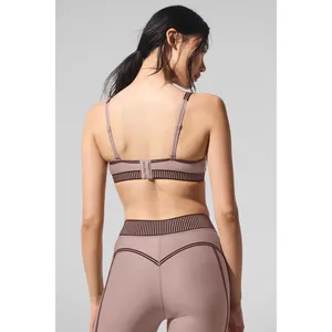 Alo Yoga Airlift Line Up Bra Taupe S thumbnail 7
