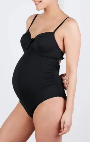 Cache‎ Coeur [ Maternity 38 G/H] Monaco One Piece Swimsuit in Black thumbnail 1
