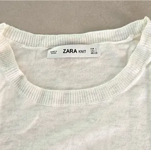New Zara Knit White Sleeveless Vest Top thumbnail 4