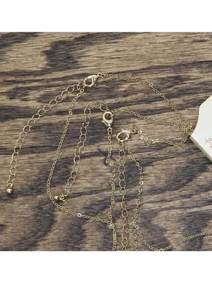 NWT Erica Lyons Chain Necklaces Gold / Blue Multi 16" + 3" 17" + 3" 18" + 3" thumbnail 6