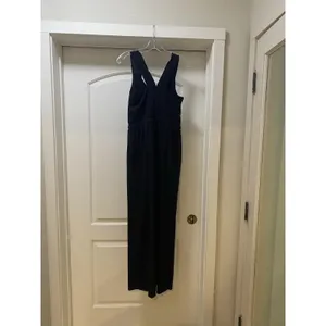 Athleta Savannah Jumpsuit Womens 0 Black Sleeveless V Neck Elastic Waist Casual thumbnail 5