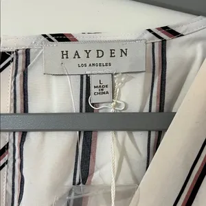 Hayden Multicolor Striped Romper thumbnail 3