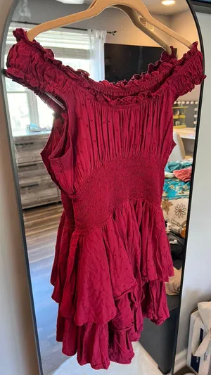 Maroon Dress thumbnail 1