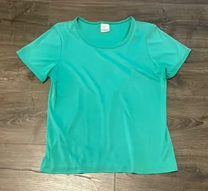 Vintage Wrangler Women's Light Green Scoop Neck Short Sleeve Tee Size M/L thumbnail 1