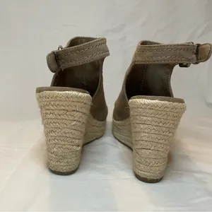 Target - Universal Thread Suede Espadrille Wedge Sandal Heels, Tan, Size 6, EUC thumbnail 6