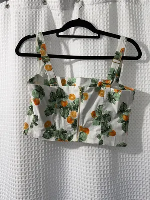 WeWoreWhat Women’s Printed Straight Neck Corset Size Medium thumbnail 3