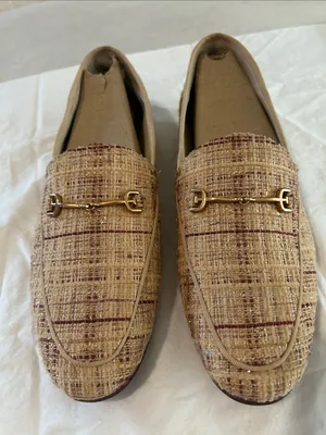 Sam Edelman Women's Loraine Loafer Pale Gold Boucle, 10, NEW with tags, no box thumbnail 3