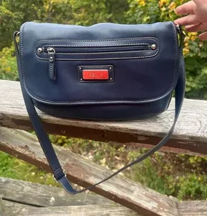 Relic Navy Grained Shoulder Bag NWT thumbnail 1