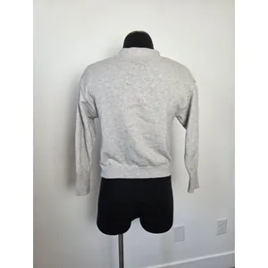 Poof Gray Cardigan Sweater Short Cozy Soft Academia Preppy Twee Old Money Small thumbnail 4