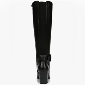 SOUL Naturalizer Black‎ Wide Calf Chunky Heel Boot Knee High Size 6.5 New thumbnail 8
