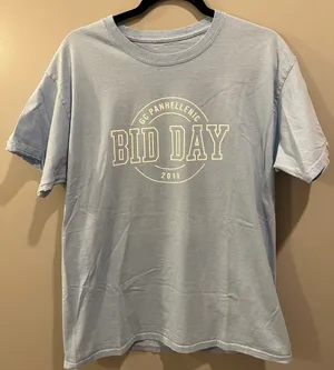 Comfort Colors 2019 Georgia College Panhellenic Bid Day Tee thumbnail 1