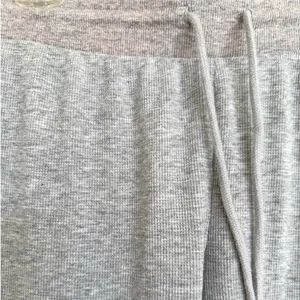 Aritzia Sunday Best Waffle Flare Sweat Lounge Pants Tie String Gray Small S thumbnail 3
