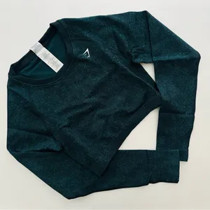 Gymshark L Adapt Fleck Seamless Long Sleeve Crop Top thumbnail 1