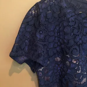 NWT J S‎ Collections Navy Lace Cocktail Dress Sz 2 thumbnail 8