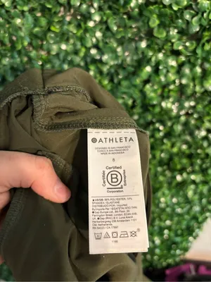 Athleta Olive Green Vienna Slim Pants Sz 8 thumbnail 5