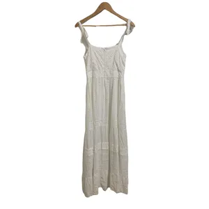 ADELYN RAE White Women's Janella Eyelet Maxi Dress Small‎ NWOT $155 thumbnail 4