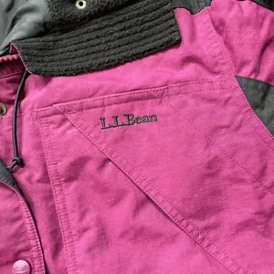 Vintage L.L.Bean Jacket Women's M Gorpcore 1990s Full Zip Hooded Purple Outdoor thumbnail 4