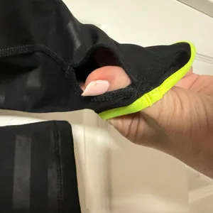 Nike Pro Dri-Fit Black and Neon Green Striped Pullover thumbnail 3
