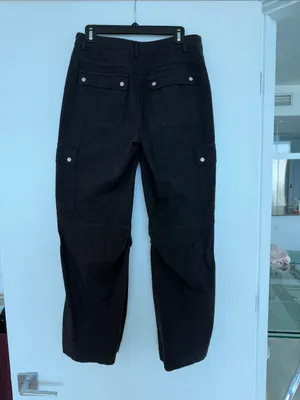 Princess Polly Black Cargo Pants in Size 6! thumbnail 2