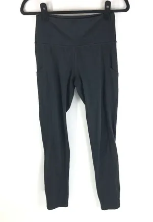 Aerie Womens Leggings Pocket Work Out Athletic Black M thumbnail 1