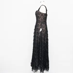Dress The‎ Population - Anabel Gown Black Nude Medium thumbnail 6