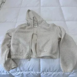 Aerie Offline cream cropped thin cardi-jacket NWOT size medium thumbnail 3