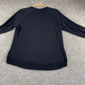 Athleta Topanga Womens M Black Long‎ Sleeve Sweatshirt Pullover Athletic Yoga thumbnail 6
