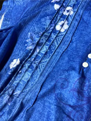 Zeagoo Blue Floral V-Neck A-Line T-Shirt Mini Sun Dress Extra Large thumbnail 5