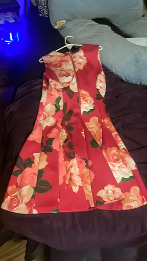 Calvin Klein Pink Floral Dress thumbnail 1