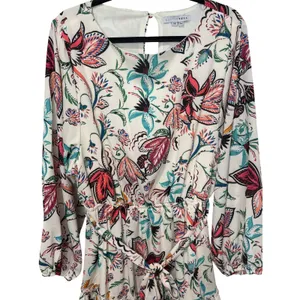 Baltic Born Tally Mini Dress Cream Floral Long Sleeve Plus Size 3X thumbnail 3
