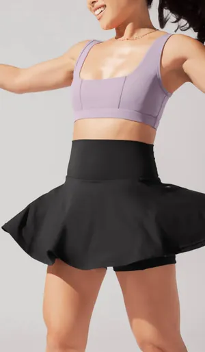 Popflex Supersculpt™ Twirl Skort with Pockets - Black thumbnail 6