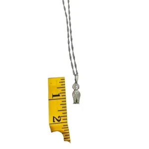 Boy charm necklace pendant 925 marking boy with overalls thumbnail 9