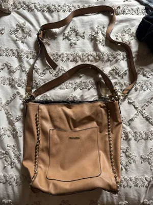 Steve Madden Bag Leather Tan Steven Shoulder Tote Brown Large thumbnail 1