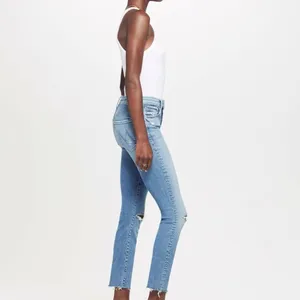 Mother High Waisted Looker Jean Ankle Fray in Thrilling Shots thumbnail 3