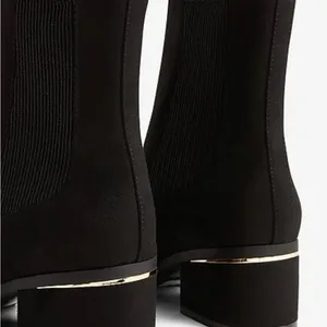 Express Black Ankle Booties thumbnail 2